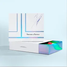 Packaging preview of  holographic boxes