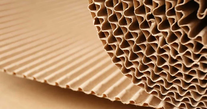cardboard flute in packaging