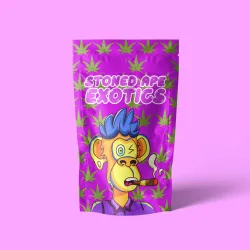 Standard Mylar weed bag with resealable zipper