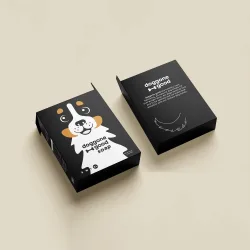 Custom dog soap boxes with dog print design and eco-friendly materials