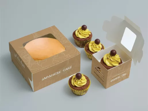Customized Kraft boxes with window