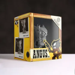 Premium action figure packaging display box with clear window and branding.