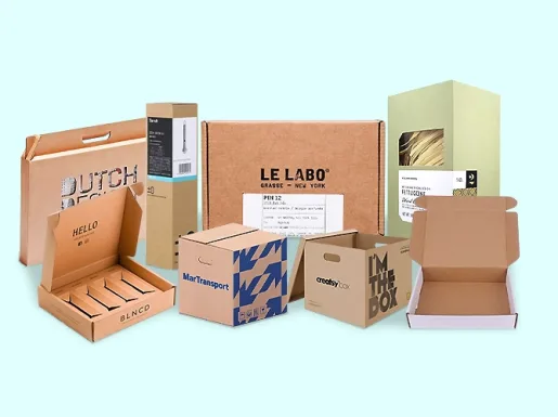 cardboard boxes
