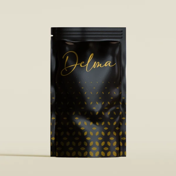 Opaque black Mylar bag providing protection against light and moisture