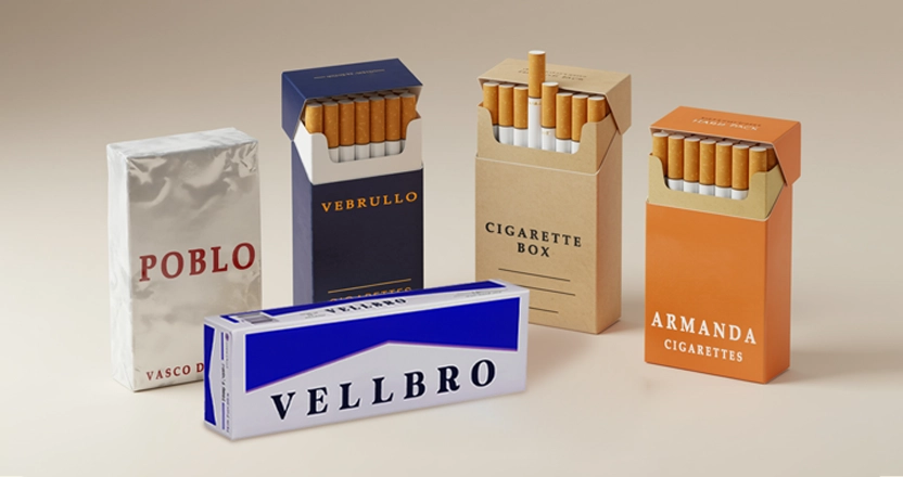 Different types of cigarette packaging styles in the market