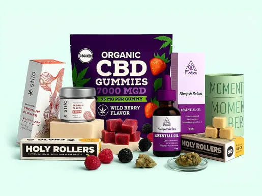 Large Collection of Custom CBD Boxes