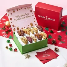 Christmas themed cookie boxes