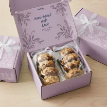 inside outside printed custom cookie gift boxes