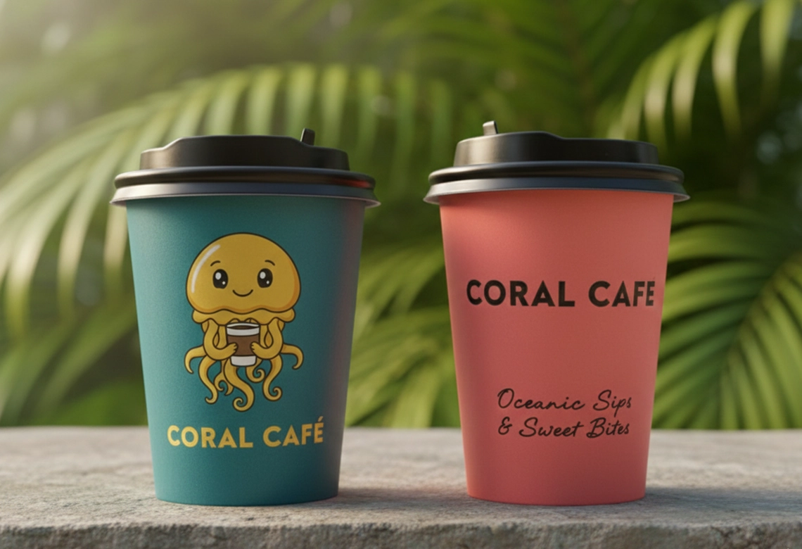 customized paper cups with press and close lids