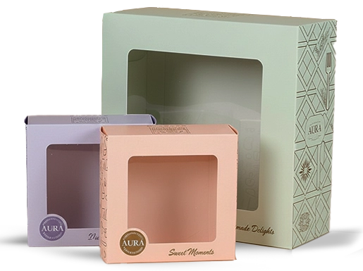 Custom boxes with windows