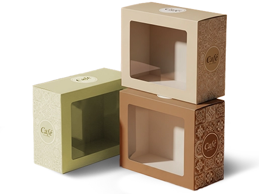 Custom printed boxes with die cut windows