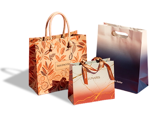 Custom printing on paper bags