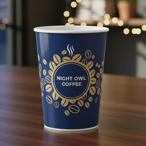 Gloss finish paper cup