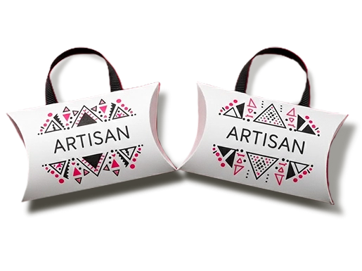 Custom pillow boxes with handle