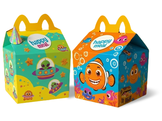 Custom gable style food boxes