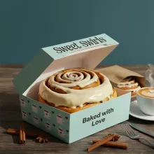 Custom cinnamon roll boxes