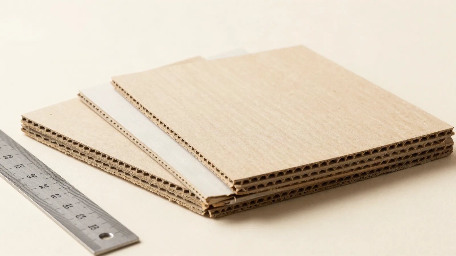 Cardboard Thickness Chart: Flute and Caliper Guide shown as custom packaging from Custom Packaging Lane