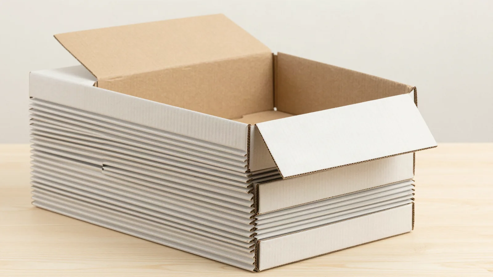 Corrugated Cardboard Thickness Chart (Flute Guide) shown as custom packaging from Custom Packaging Lane