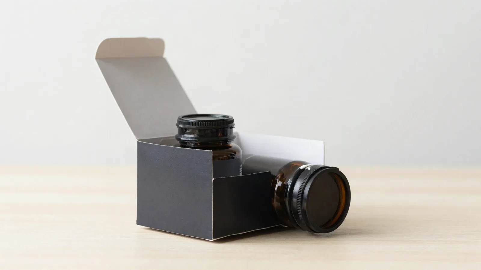 Supplement Packaging Pricing: Real Cost by Quantity shown as custom packaging from Custom Packaging Lane