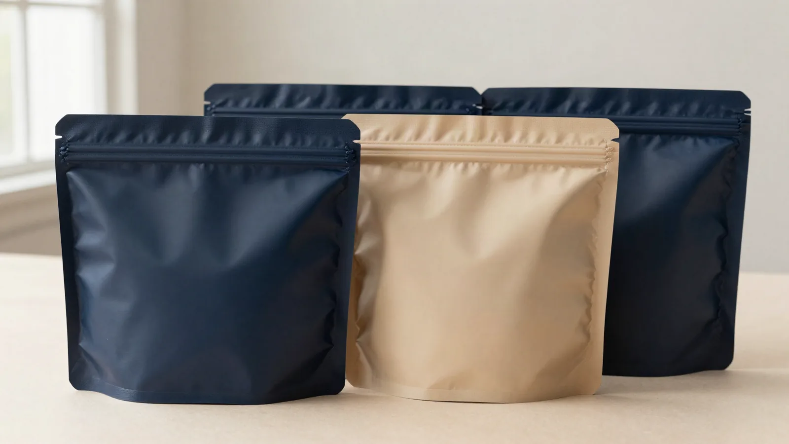 Mylar Bag Shapes: Stand-Up, Flat, and Gusseted Options shown as custom packaging from Custom Packaging Lane