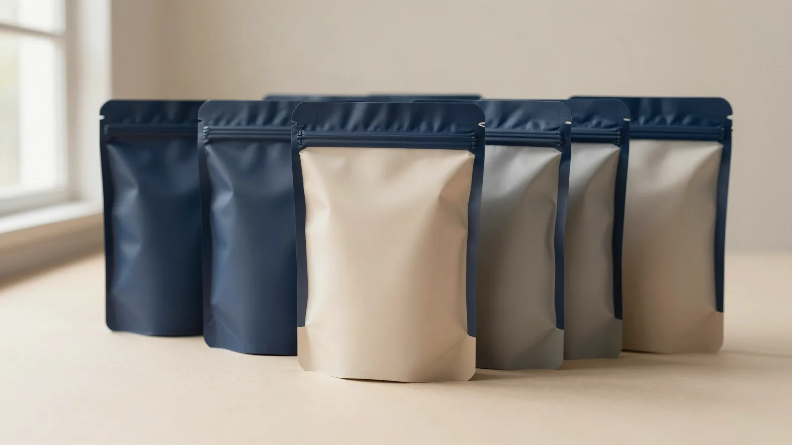 Custom Mylar Bags With a Clear Window shown as custom packaging from Custom Packaging Lane