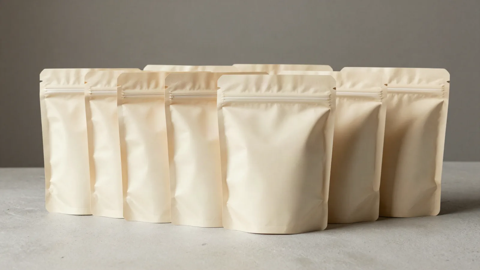 Stand Up Pouch Sizes: A Standard Dimensions Chart shown as custom packaging from Custom Packaging Lane