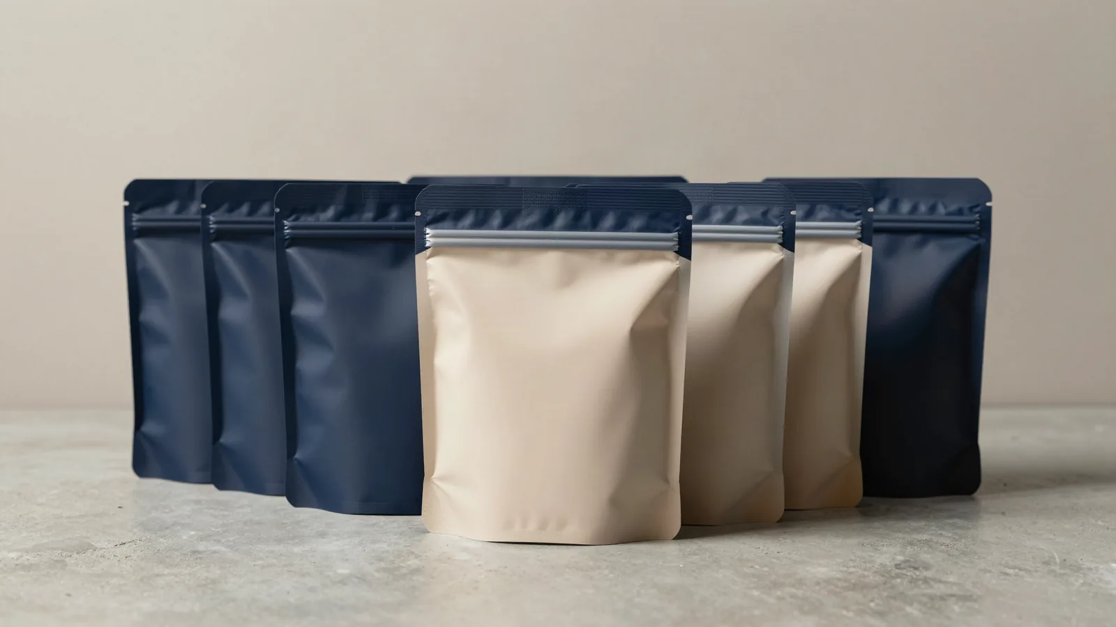 Custom Zip Pouches with Resealable Closures shown as custom packaging from Custom Packaging Lane
