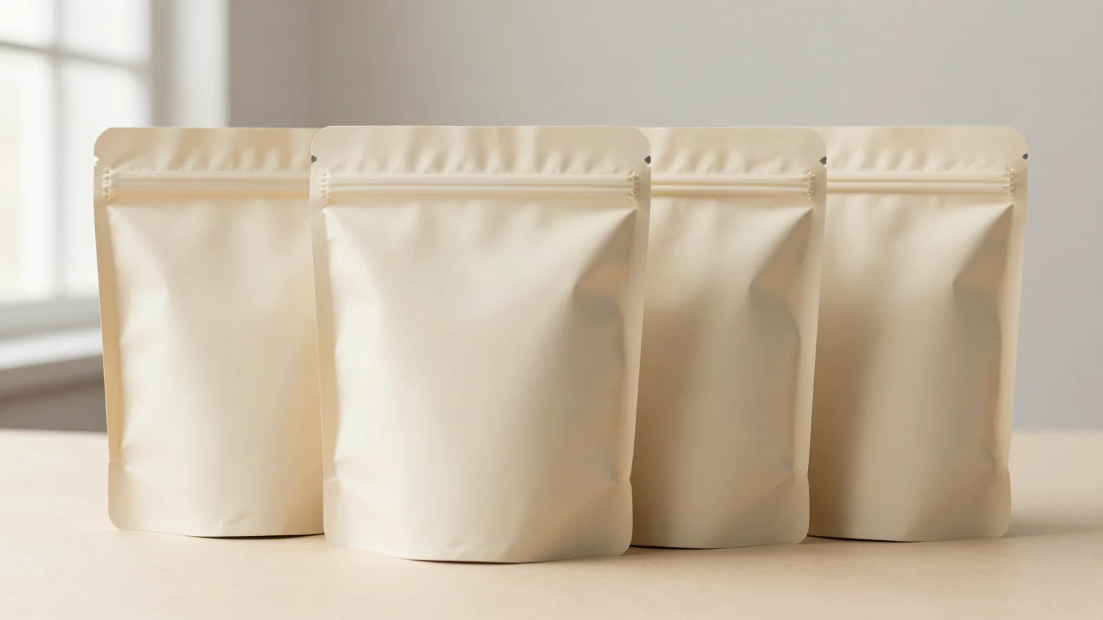 Pre Made Pouches shown as custom packaging from Custom Packaging Lane