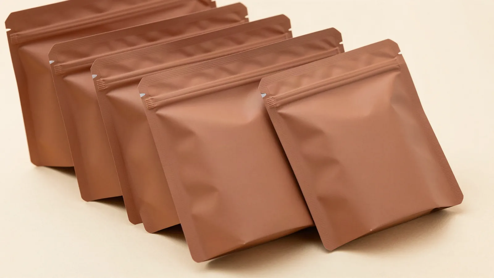 Product Pouches shown as custom packaging from Custom Packaging Lane
