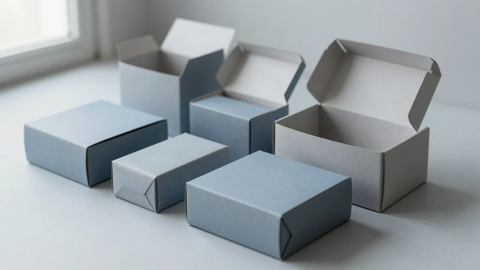 Test Boxes shown as custom packaging from Custom Packaging Lane